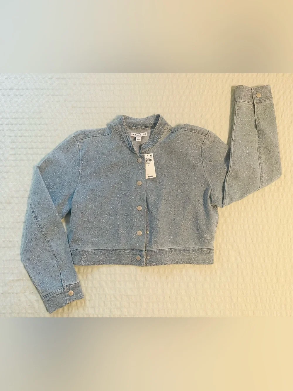 And Now This cropped denim